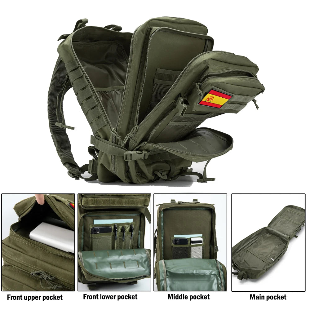 Mochila Militar Táctica con Logo de España para el Gimnasio - Edición Limitada y Envío Gratis