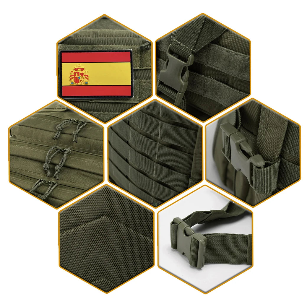 Mochila Militar Táctica con Logo de España para el Gimnasio - Edición Limitada y Envío Gratis