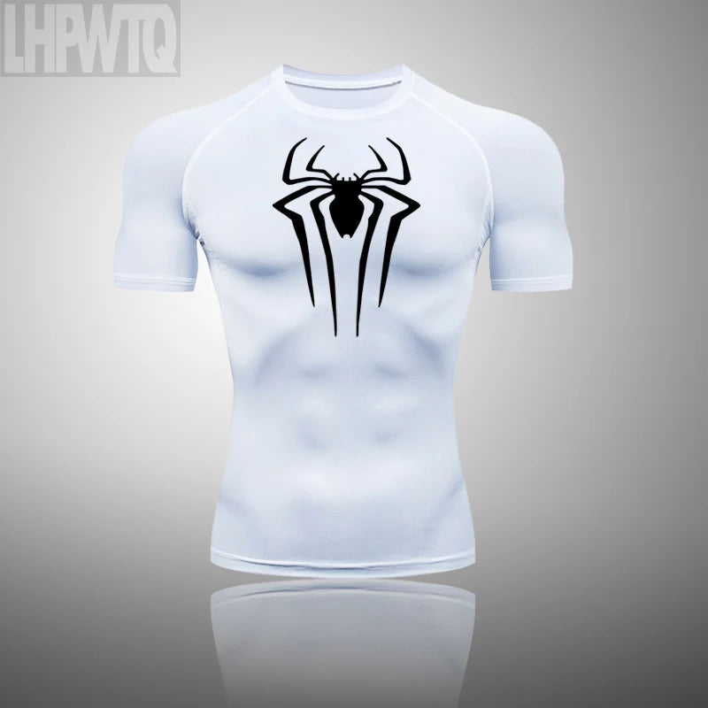 Camisetas compresivas Spiderman Fitness Gym