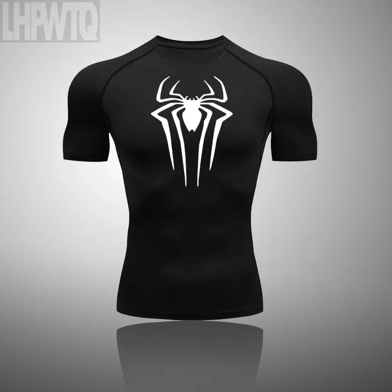 Camisetas compresivas Spiderman Fitness Gym